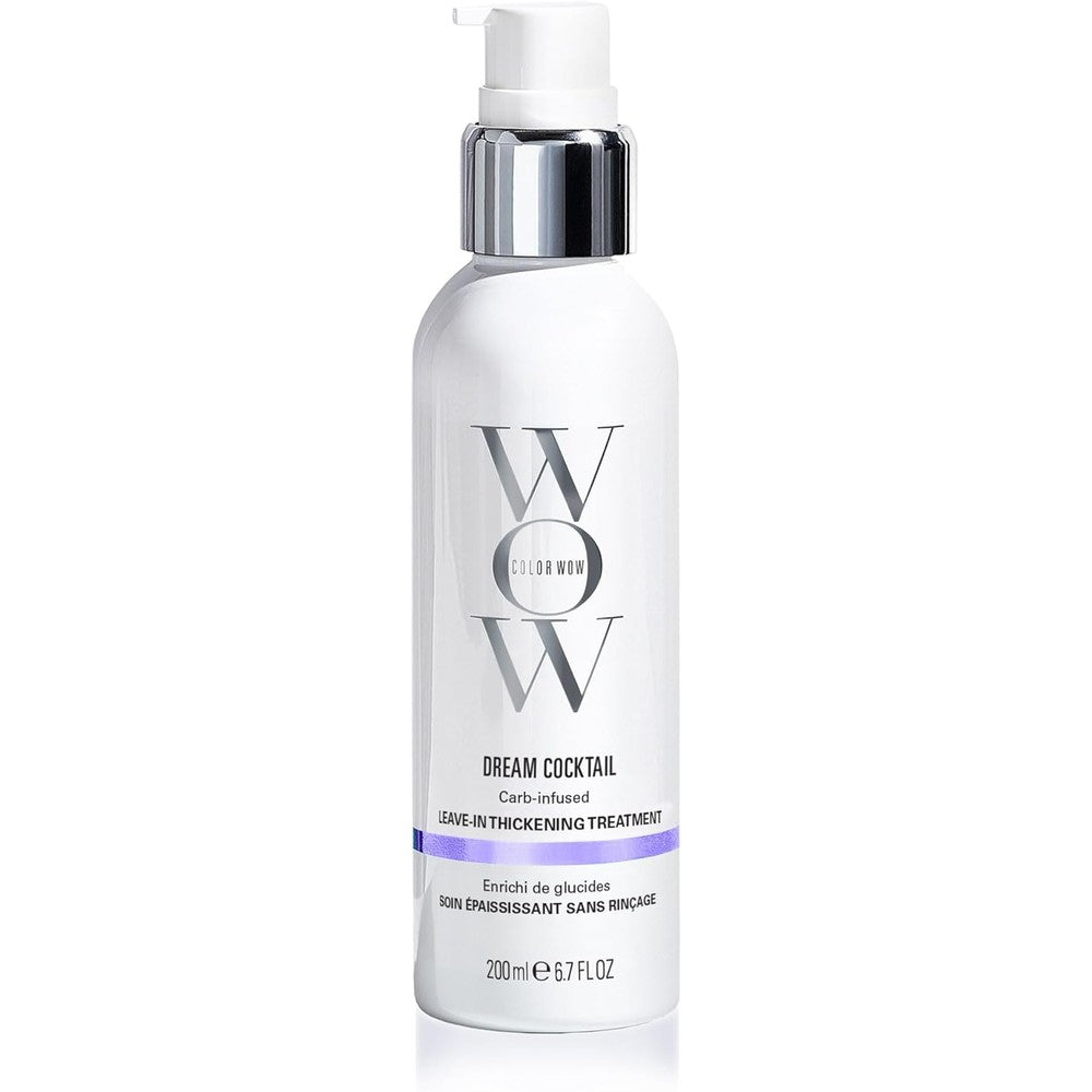 Color Wow Dream Cocktail Carb Infused Thickening Treatment 200ml front view bottle for volumizing fine hair.