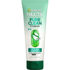 Garnier Fructis Style Pure Clean Styling Gel front view squeeze tube for hair styling