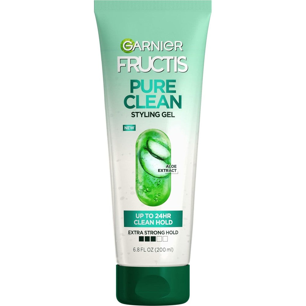 Garnier Fructis Style Pure Clean Styling Gel front view squeeze tube for hair styling