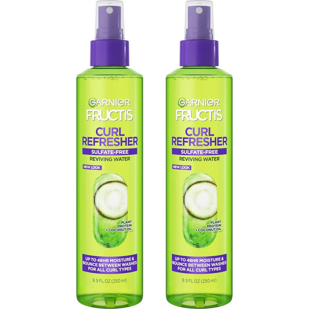 Garnier Fructis Curl Refresher Reviving Water Spray front view pack of two