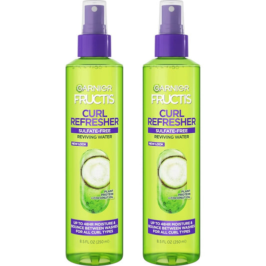 Garnier Fructis Curl Refresher Reviving Water Spray front view pack of two