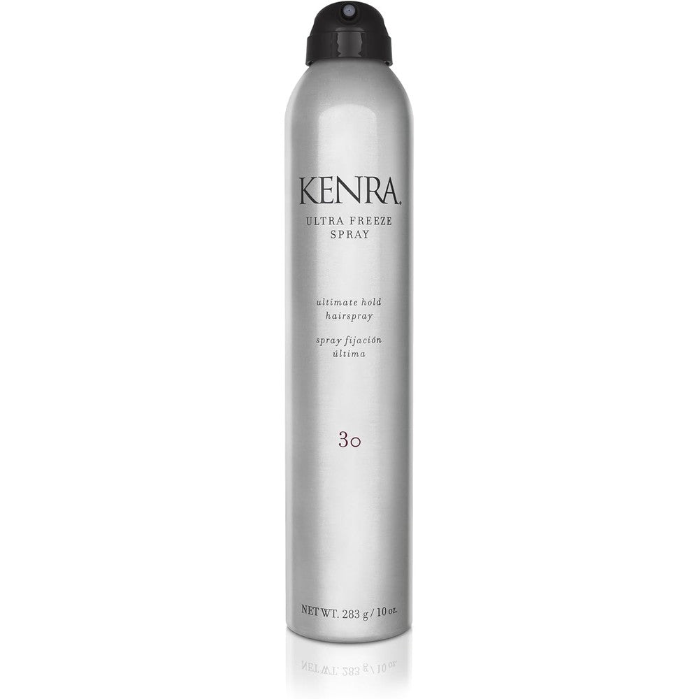 Kenra Professional Ultra Freeze Spray 30 ten ounce front view showing ultimate hold styling benefits.