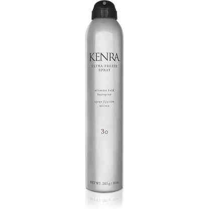 Kenra Professional Ultra Freeze Spray 30 ten ounce front view showing ultimate hold styling benefits.