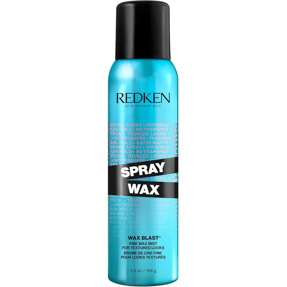Redken Spray Wax Invisible Texture Mist front view aerosol styling bottle