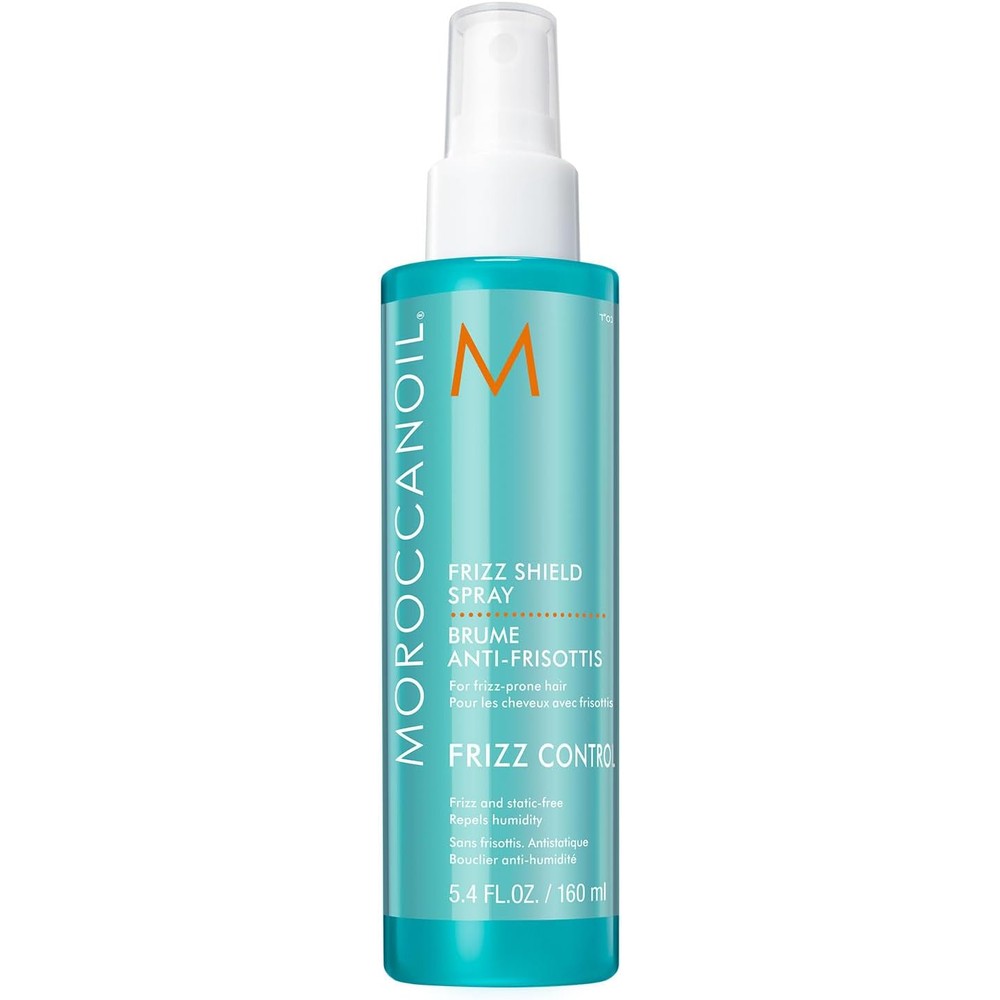 Moroccanoil Frizz Shield Styling Spray front view for professional anti frizz hair care