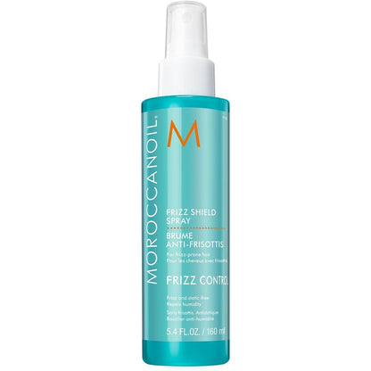 Moroccanoil Frizz Shield Styling Spray front view for professional anti frizz hair care