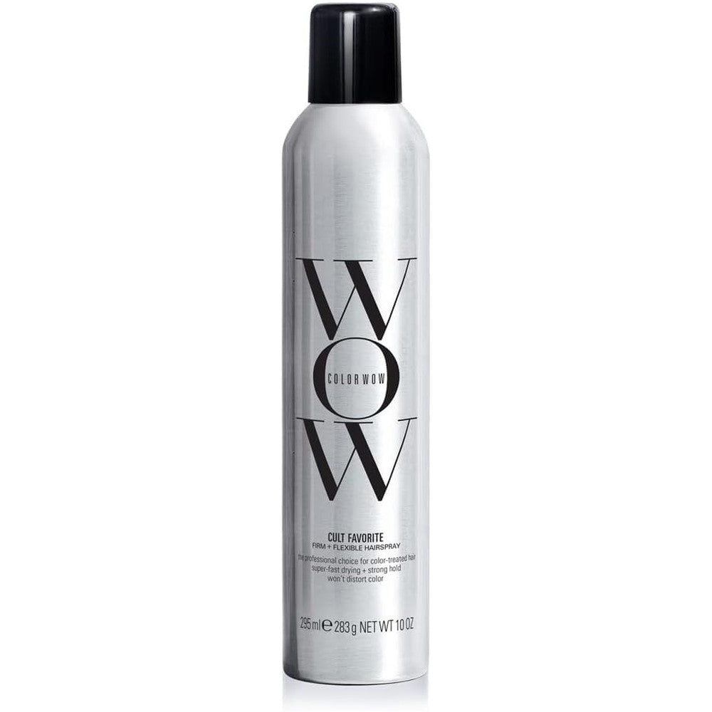 Color Wow Cult Favorite Firm And Flexible Hairspray front view bottle for premium styling hold