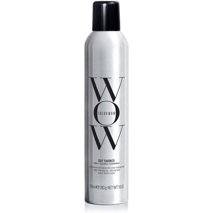 Color Wow Cult Favorite Firm And Flexible Hairspray front view bottle for premium styling hold