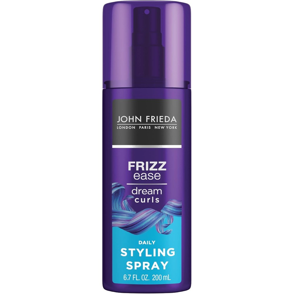 John Frieda Frizz Ease Dream Curls Daily Styling Spray front view for curl definition