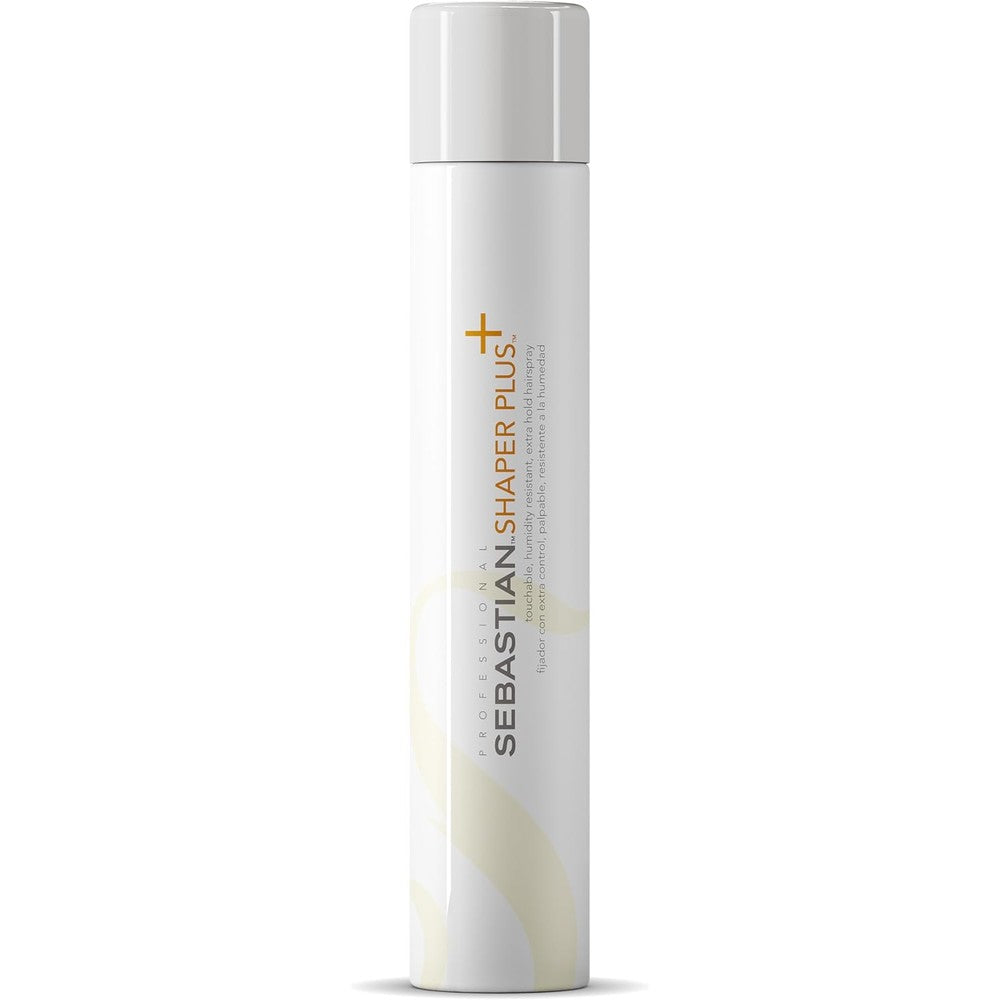 Sebastian Professional Shaper Plus Hairspray front view showcasing the iconic salon packaging.
