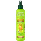 Garnier Fructis Sleek and Shine 10 in 1 leave in spray front view for anti frizz hair treatment