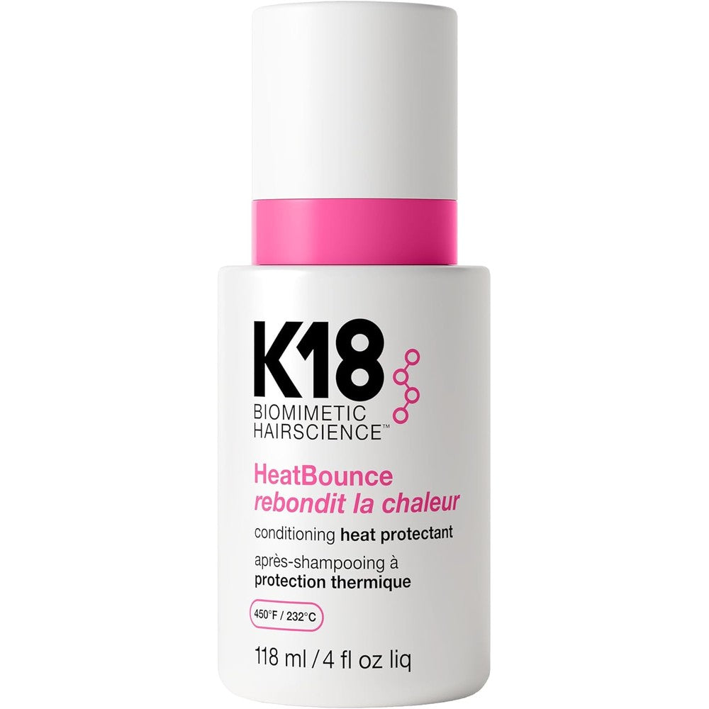K18 HeatBounce Conditioning Heat Protectant Spray 118ml bottle for 450 degree heat defense