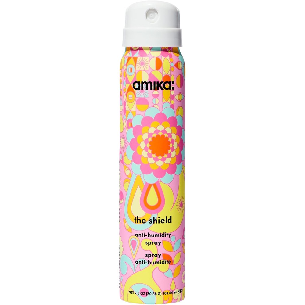 Amika The Shield Anti Humidity Spray 2.5 Ounce front view bottle for heat protection