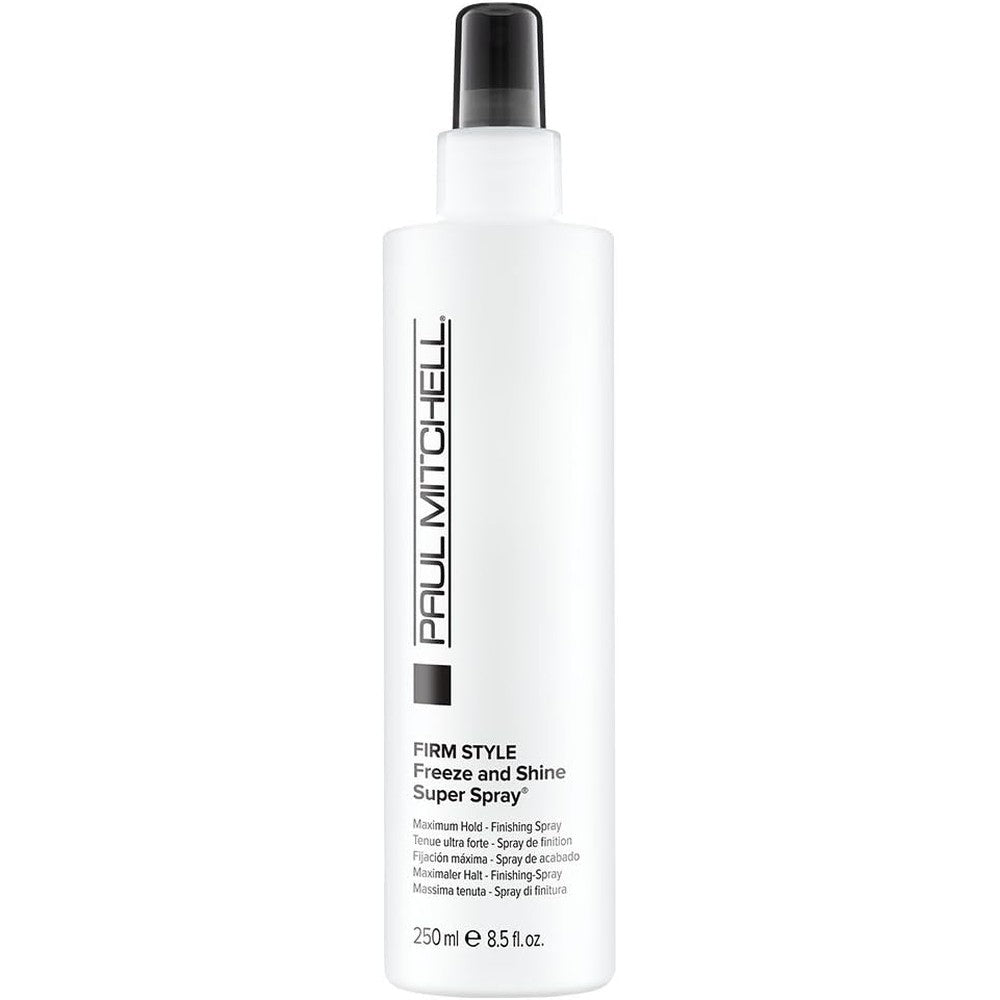 Paul Mitchell Freeze and Shine Super Hairspray front view bottle