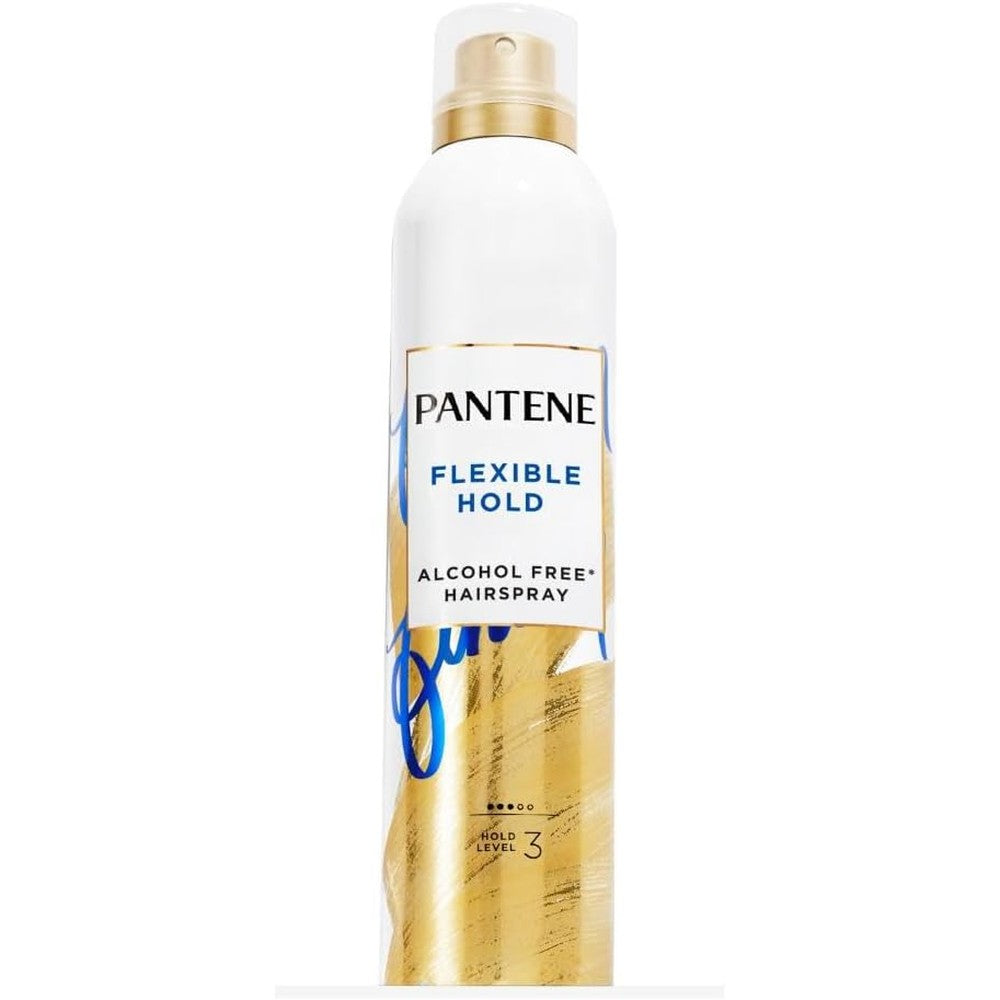 Pantene Pro-V Level 3 Airspray Hairspray front view of the premium styling bottle