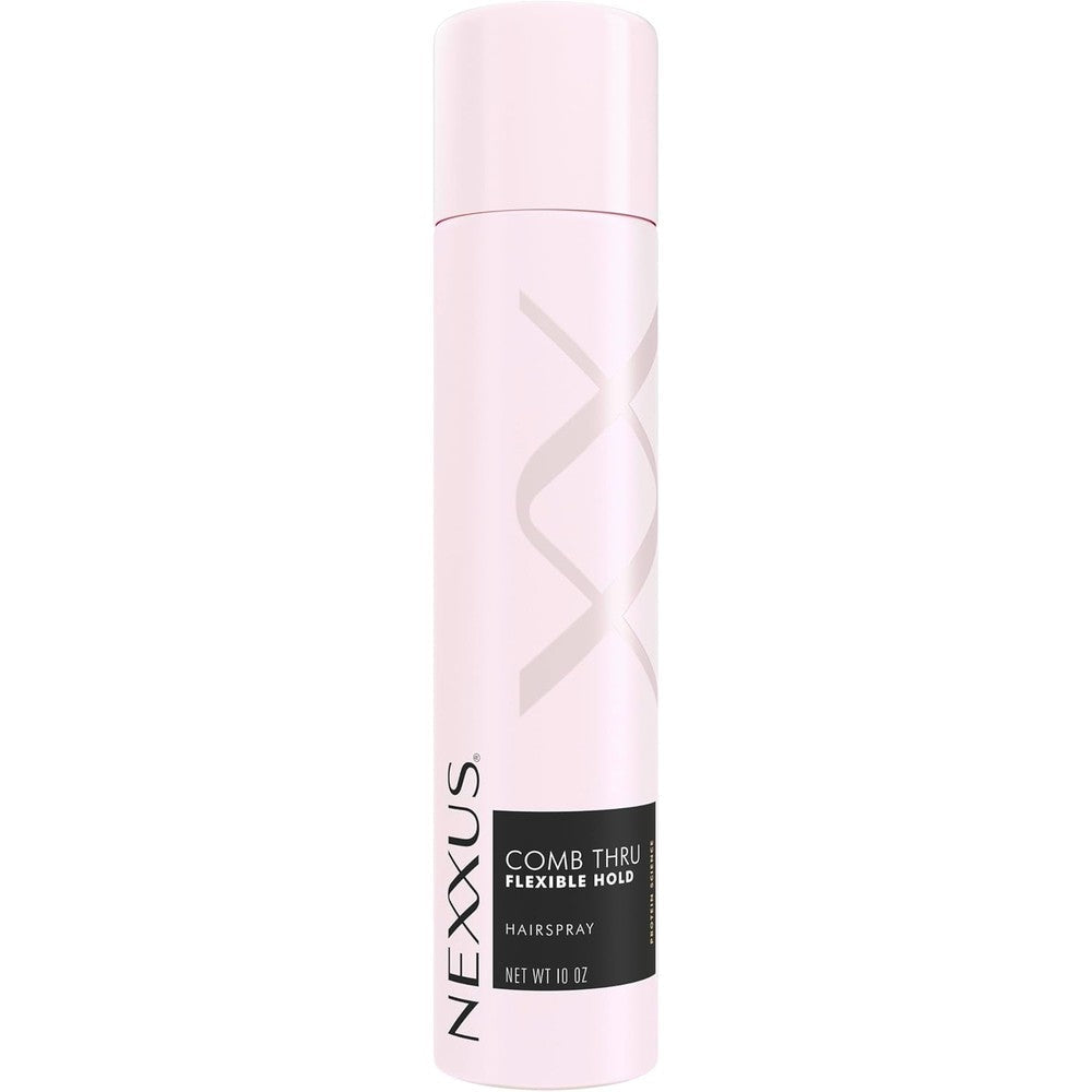 Nexxus Comb Thru Flexible Hold Hairspray front view bottle for lightweight hair styling