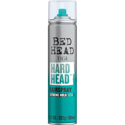 TIGI Bed Head Hard Head Hair Spray front view extreme hold aerosol can