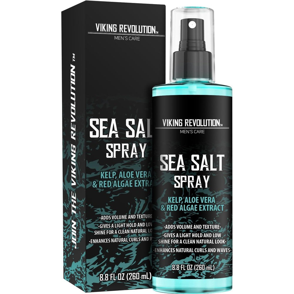 Viking Revolution Sea Salt Spray front view authentic men texturizing hair mist bottle