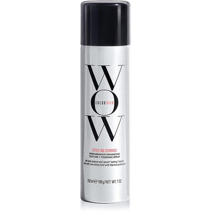 Color Wow Style On Steroids Performance Enhancing Texturizing Spray front view of the 262ml container