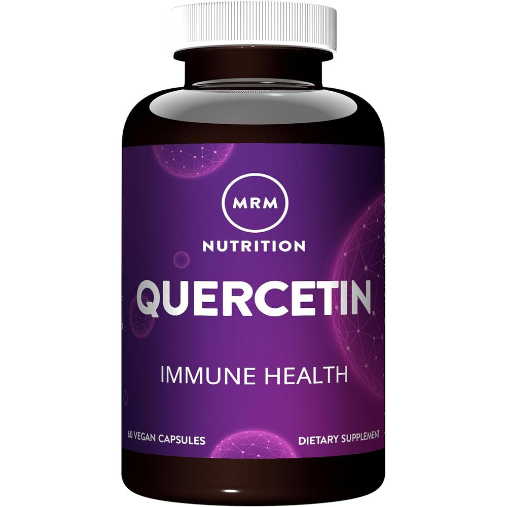 MRM Nutrition Quercetin 500mg bottle front view showing immune support supplement