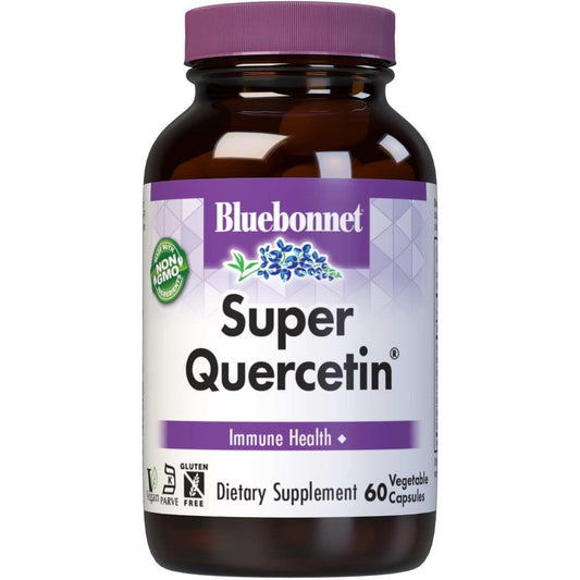 Bluebonnet Super Quercetin Vitamin C Formula 60 vegetable capsules front label view