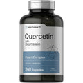 Horbäach Quercetin With Bromelain front view bottle packaging dietary supplement.