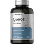 Horbäach Quercetin With Bromelain front view bottle packaging dietary supplement.