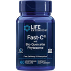 Life Extension fast-c and bio-quercetin front view bottle