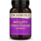 Dr. Mercola Quercetin And Pterostilbene Advanced front view bottle supplement