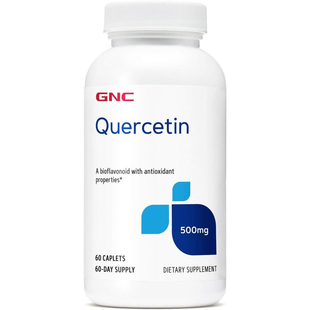 GNC Quercetin 500mg supplement front view bottle