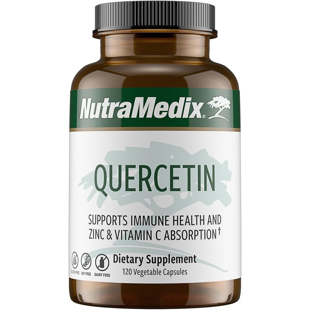NutraMedix Quercetin 500mg Capsules front view bottle