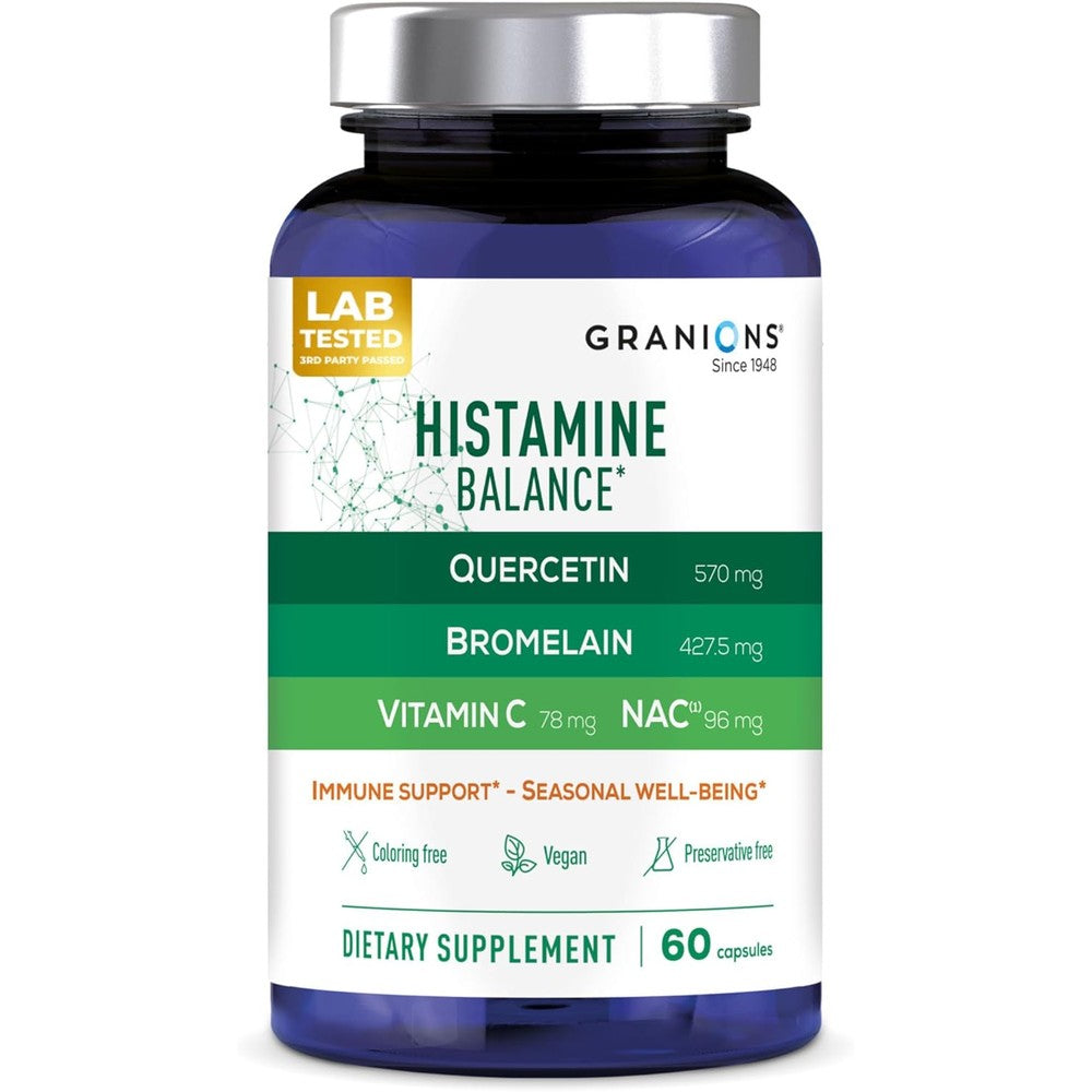 Granions Histamine Balance Complex front view bottle label