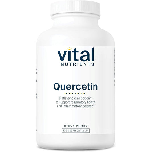 Vital Nutrients Quercetin 500mg front bottle label view