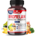 Ultra Herbs bromelain supplement front view bottle