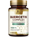 Nature's Nutrition Quercetin Dihydrate 60 Capsules front product view with antioxidant label text.