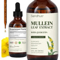 Sandhu's Mullein Leaf Extract Liquid Drops bottle front view supplement