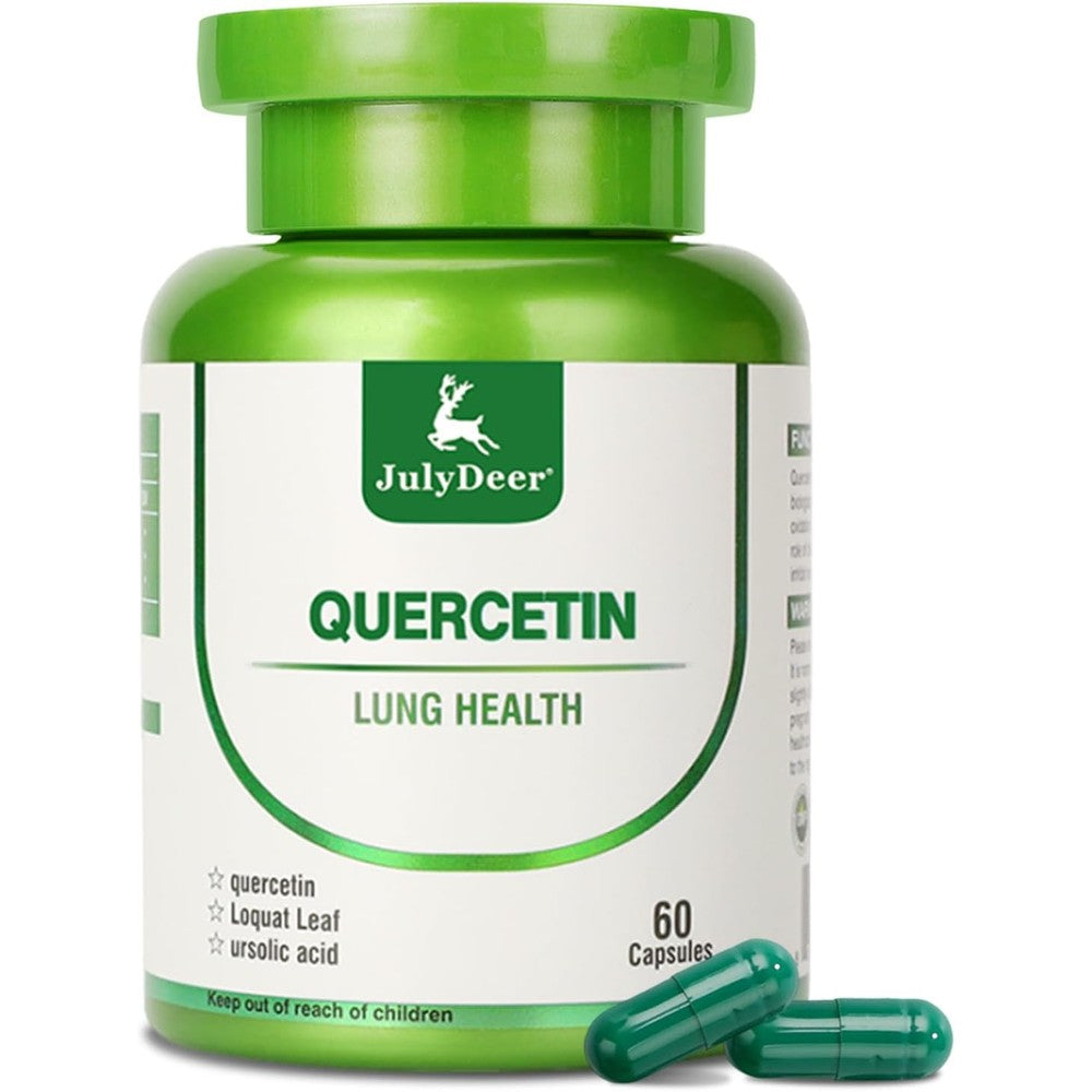JulyDeer Quercetin 400 mg supplement front view bottle