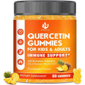 Jiankytz Quercetin Gummies front view showcasing bottle and pineapple flavor