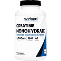 Nutricost Creatine Monohydrate 3000mg 180 Capsules front view supplement bottle