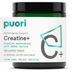 Puori creatine monohydrate powder front view packaging