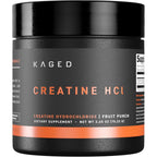 Kaged creatine hydrochloride powder front view supplement jar