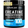 Venture Pal 100% Pure Micronized Creatine Monohydrate Powder front view supplement tub