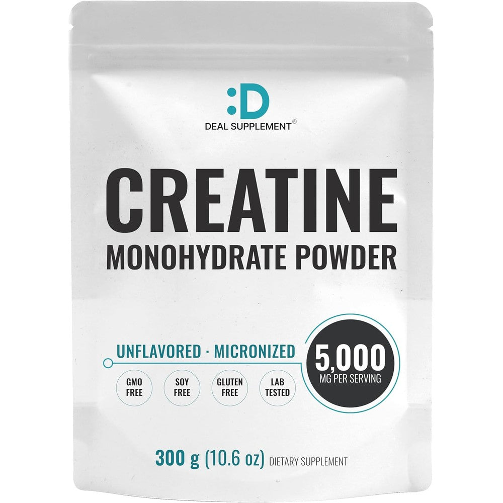 Deal Supplement Instant Creatine Monohydrate Powder front view bottle