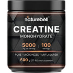 NatureBell micronized creatine monohydrate powder front view product packaging
