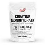 Hearthy Foods Creatine Monohydrate Powder front view supplement pouch