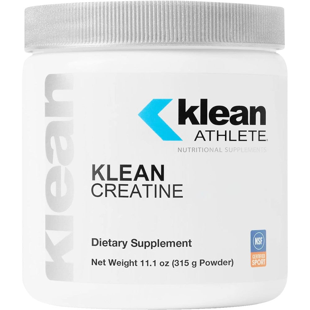 Klean Athlete Klean Creatine front view bottle showcasing unflavored powder packaging