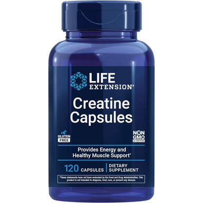 Life Extension Creatine Capsules front view bottle