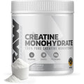 Raw Nutrition creatine monohydrate powder unflavored front view supplement tub