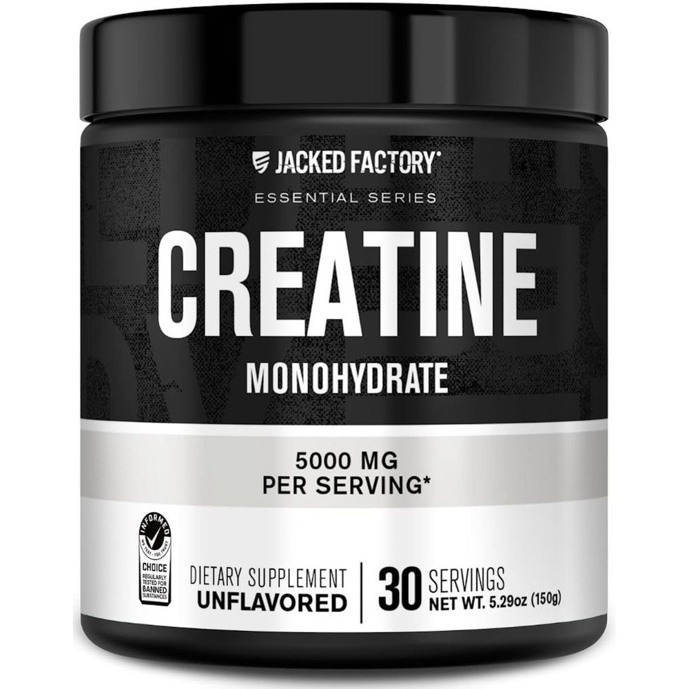 Jacked Factory Creatine Monohydrate Powder 150g front label