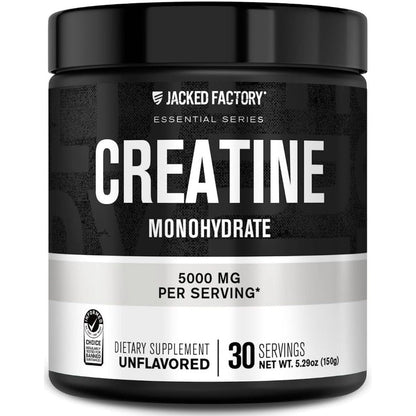 Jacked Factory Creatine Monohydrate Powder 150g front label
